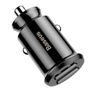Car Charger Baseus Cigarette Lighter 2x USB 5V 3.1A Universal Car Black