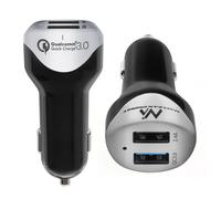 Car Charger Dual USB Quick Charge QC 3.0 Cigarette Socket Smart IC Universal HQ