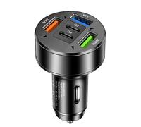 Car Charger - Fast Charging Car Phone Charger Adapter | Fast USB Power Dock, 3USB Multi-Ports to 5 Ports 100W 3USB+2PD, Vehicle Adapter