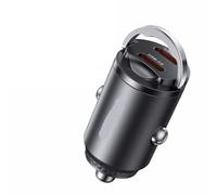 car charger, Mini Pull Ring USB Type C Dual Ports Charging 1 Lighter Universal Quick Mobile Phone lighter(45W Dual Type C)