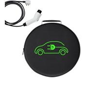 Car Charger Organizer Bag - Waterproof Oxford Cloth Base, 36.5cm Electric Car Tools Cable Bag Tool for Storage, Vehicle Management Set with Secure Closure, Daily Driving Tool for Organizing Traveling