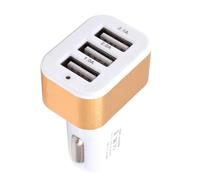 Car Charger, USB Charging Adapter, Triple Port Power Hub, Plug and Play Interior Device for Fast Smartphones, Tablets, GPS Units, Cams, Daily Commute 0.98x1.77x2.56 Inches