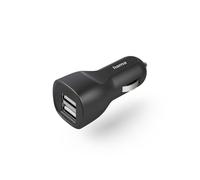 Car Charger with 2 USB-A Ports, 12W, Black