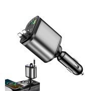 Car Charger With Starlight - USB & Type-C Charging Adapter, PC Shell Automobile Chargers, 5Vs/3.1A USB, PD 5V/3A, Type-C 5V/3A, 9V/2.5A, 12V/2.5A Fast Car Charger For Phones, Tablets, And Devices