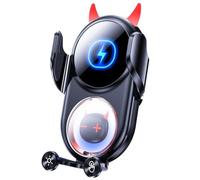 Car Charging Phone Holder, Rotatable Devil Phone Holder, Anti Shaking Phone Stand, Decorative Phones Holder, Funny Car Phones Holders, Devil Design Phones Stand for Vehicles