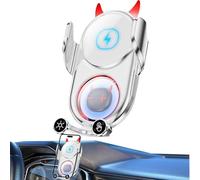 Car Charging Phone Holder, Rotatable Devil Phone Holder, Anti Shaking Phone Stand, Decorative Phones Holder, Funny Car Phones Holders, Devil Design Phones Stand for Vehicles