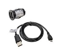 Car Charging set compatible with Nikon Coolpix P1000, USB Cable, Car Charger Dual USB, 2100mA, auto-id