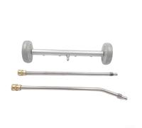 Car Chassis High Pressure Cleaning Nozzle Kit with 1/4 Inch Quick Connect for 4000 PSI Washers and 4-Port 2-in-1 Floor Compatibility (Grey)