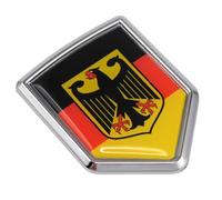 Car Chrome Decals CBSHD077 German Decal Germany Flag Car Chrome Emblem 3D Sticker Deutschland