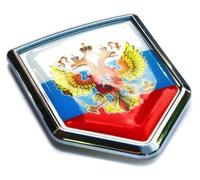 Car Chrome Decals CBSHD175 Russian Flag Emblem Russia Sticker