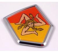 Car Chrome Decals Sicily Flag Sicilian Emblem Chrome Car Decal Sticker Italy CBSHD253