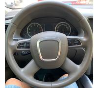 Car Chrome Steering Wheel Cover Emblem Badge Frame Sequin Centering Sticker For- A3 A4 B6 B7 B8 A5