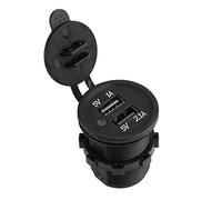 Car Cigarette Lighter Socket,Waterproof Car Cigarette Lighter 12V 24V ABS Car Motorcycle Cigarette Lighter Power Plug Socket with Waterproof Cover