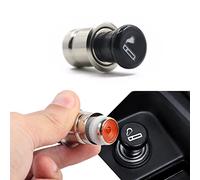 Car Cigarette Lighter, Pop-Out Cigarette Lighter, 12V Metal Plastic Construction Lighter Plug, Auto Replacement Accessories Universal for Most Vehicles Socket