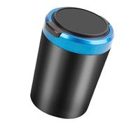 Car Cigarettes Ashtray, Portable Blue LED Light Car Cup Holder with Lid, Vehicle Cigarettes Cup Holder