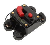Car Circuit Breaker 100a Manual Reset for Vehicle Audio | Plastic Alloy Build, Overcurrent Control, for Battery Cable and Engine Bay Use, Technicians Installers