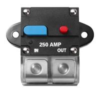 Car Circuit Breaker Manual Reset Resettable 250A for Auto | Metal and Plastic Build, Panel Mountable, Overload Protection for Winch, Inverter, RV and Boat Systems