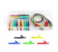 Car Circuit Tester Kit 25 Pieces | Automotive Wiring Diagnostic Tool Set for Cars/Trucks/DIY | ABS Plastic with PVC Wrapped Clips | 90° / 130° Probes, 400mm Test Lines (25 Pcs)
