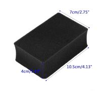 Car Clay Bar Sponge Block Cleaner Eraser for Automotive Detailing - Iron Fallout, Oxidation & Contaminants from, 10.5 x 7 x 4 cm, Black