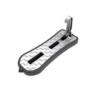 car climbing ladder Foot pedal Foldable Car Roof Rack Step Door Universal Latch Hook Auxiliary Foot Pedal Auto Rooftop Luggage Ladder(Extended In Silver)