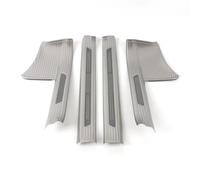 car climbing ladder Foot pedal Stainless Steel Inner Outer Door Sill Scuff Plate Guard Sills Protector Trim Fit For Toyota BZ4X 2023 2024 Car Pedals(Inner Sliver)