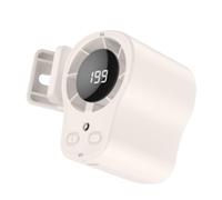 Car Clip on Air Conditioner Fan LED DisplayCar Fans That Blow Cold Air,360° Rotation,199 Speeds Adjustable,Portable Personal Cooling Fan,USB Rechargeable for Auto Office Desk (A)