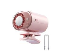 Car Clip on Air Conditioner Fan LED DisplayCar Fans That Blow Cold Air,360° Rotation,199 Speeds Adjustable,Portable Personal Cooling Fan,USB Rechargeable for Auto Office Desk (F)