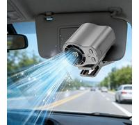 Car Clip on Air Conditioner Fan with LED Display - 2027 NEW USB Rechargeable Personal Clip Fans with 360° Rotation, 199 Speeds & Semi-Cooling Technology,Hands-Free Clip on Fan for Cars, Work, Camping