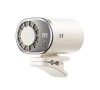 Car Clip On Fan, 360 Degree Rotating LED Car Clamp Air Conditioner, Vehicle Clip Cooling Fan, for Camping Outdoor Business Trip Vacation Commuting Automotive Truck Sedan RV