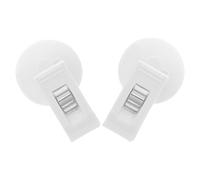 Car Clip Pvc Abs White Car Mount Suction Cup Holder Pair