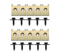 Car Clips U Nut Hex Bolts With Washer And U-Nut Speed Fastener Clips Set, For E46 E92 E90 F10 Car, For Fender Bumper Cross Head Screws