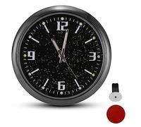 Car Clock, for BMW X1 X2 X3 X4 X5 X5M X6 Portable Vehicle Dashboard Clock Pocket Stick-On Analog Clock with Outlet Clip,A