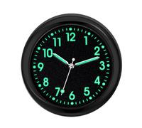Car Clock For Dashboard - Quartz Stick On Clock | Small Round Quartz Clock | And Luminous Watch Digital Timer For Car Home Workbench Locker