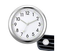 Car Clock, Mini 1.5" Analog Stick On Clock, Luminous Night Light, Metal, Car/Home/Office