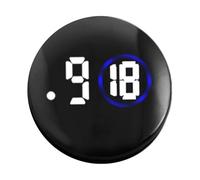 Car Clock - Portable Waterproof Digital LED Clock with Touch Sensitive Screen, Compact Dashboard Display for Vehicles, Boats, Golf Carts and Motorhomes, Secure Ventilation Clip U