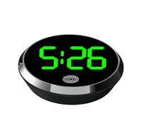 Car Clocks, Dashboard Clock, Digital Clock, Touch-Control Led Display, Electronic Movement, Alloy Round Shape, Use in Fridge RV Vehicle Travel Classroom Office, 1.81 Inches