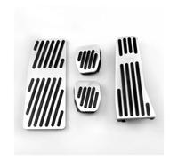 Car Clutch Brake Pedal For Mazda 3 BP CX30 CX50 CX60 MX30 MX-30 2019-2024 Car Foot Rest Accelerator Brake Pedal Cover Accessories(MT 4pcs Silver)