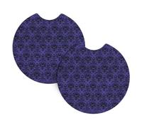 Car Coasters 2 Pack AEKGOHP Ghost swarm Printing Odorless Cup Holder Coasters for All Standard Cup Holders, Perfect for Cars, Trucks, SUVs -2.7 in