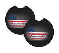 Car coasters 2 pack HHGFASD Glowing faith Pattern car accessories waterproof non-slip quick-drying for daily use in cars and trucks