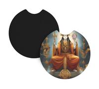 Car Coasters 2-Pack Whjshop Female God Picture Durable Chloroprene Rubber, Waterproof, Quick Drying, Odorless Cup Holder Protectors