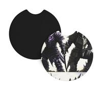 Car Coasters 2 Pack YYHHAOFA A monster in armor Printed Odorless Cup Holder Coasters for All Standard Cup Holders, Perfect for Cars, Trucks, SUVs -2.7 in