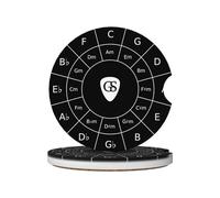 Car Coasters for Cup Holders Circle Of Fifths for Musicians Car Cup Coaster Insert Mug Mats Accessories Interior for Suv Truck, 2 Pcs, 6.5cm / 2.6 Inch