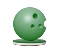 Car Coasters for Cup Holders Cool Green Bowling Ball Car Cup Coaster Insert Mug Mats Accessories Interior for Suv Truck, 2 Pcs, 6.5cm / 2.6 Inch