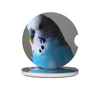 Car Coasters for Cup Holders Ornithology Cool Budgie Car Cup Coaster Insert Mug Mats Accessories Interior for Suv Truck, 2 Pcs, 6.5cm / 2.6 Inch