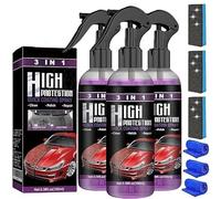 Car COAting SPEAY,3 in 1 High Protection Quick C-ar CoaTING SpRAy,Quick CoATIng S-pray,Wax Ceramic SPrays Coatings,High Protection 3 in 1 Sprays,Scratch Repair Wax for Cars (3 pcs)