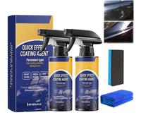 Car Coating Spray, 3 in 1 Multi-functional Quick Effect Coating Agent for Cars, Waterless Wash and Wax Spray for Cars, Long-Lasting Shine and High Protection,Improves Clarity and Visibility (2)