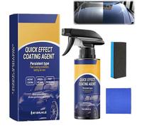 Car Coating Spray, 3 in 1 Quick Effect Coating Agent, Waterless Car Wash and Wax Car Cleaner, Car Coating Spray For Shine and Protection, Improves Clarity and Visibility, for All Cars (1PC)