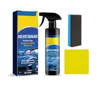 Car Coating Spray, 3 In 1 Quick Effect Spray Coating Agent,Multi-Functional Quick Coating Renewal Agent Spray, Car Coating Spray Waterless Wash, Plastic Parts Refurbish Agent, Nanotechnology (120ML)