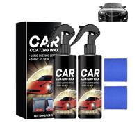 Car Coating Spray,Advanced Car Quick-Acting Coating Agent Sprays,Easy-To-Spray Auto Paint Protection,Scratch Repair, Oil Film Removal,Helps Refresh Exterior Gloss (2)