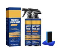 Car Coating Spray Kit, 3 in 1 Multi-functional Quick Effect Coating Agent, Waterless Wash and Wax Spray for Car, Automobile Crystal Plating Agent for Shine and Protection (2)